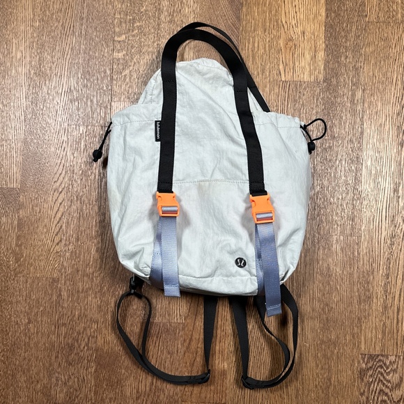 lululemon athletica Other - Lululemon Pack and Go Multi Wear Bag Nylon Backpack Vapor Gray